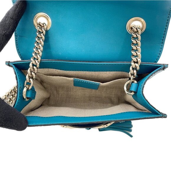 GUCCI Authentic Leather Shoulder Bag - Picture 5 of 16